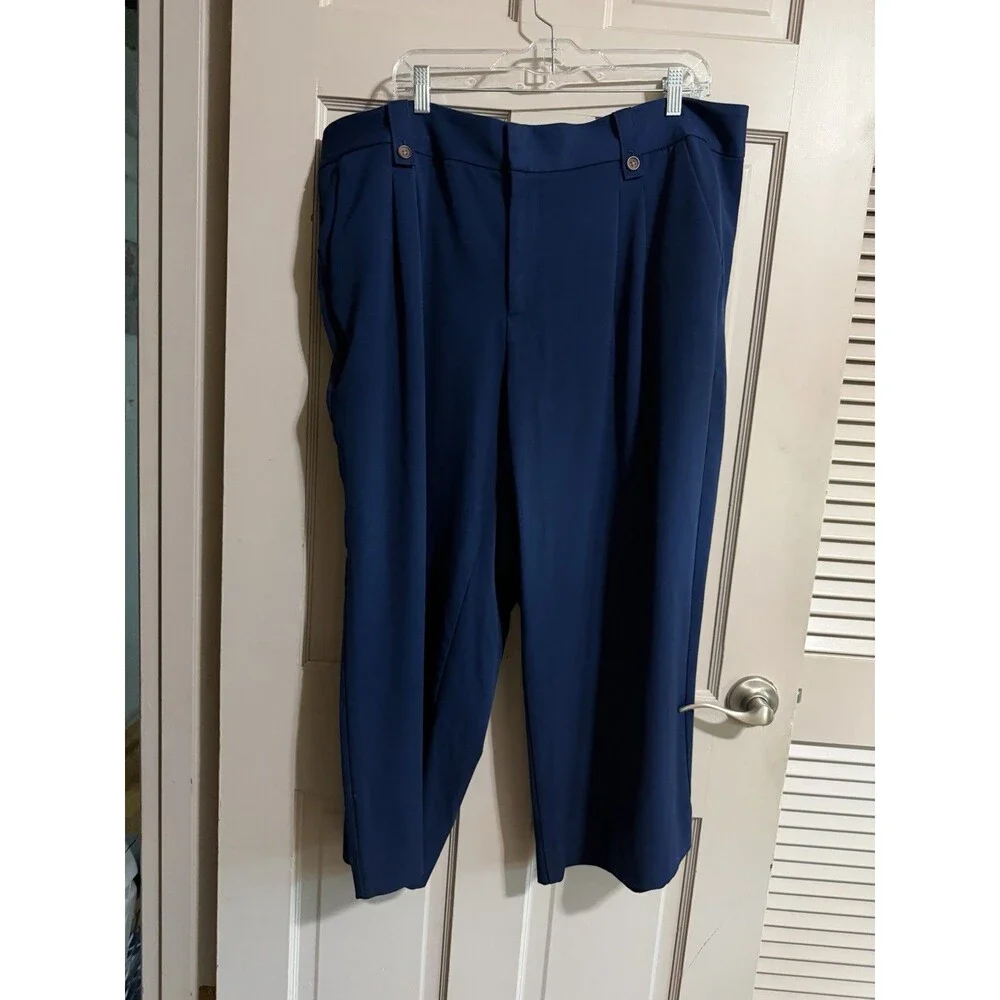 Women’s Lands End Dress Pants Size 22W Blue